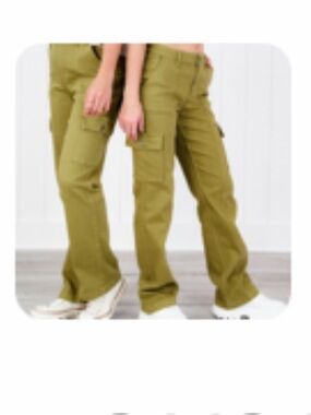 Judy Blue Olive Green Women's Cargo Jeans